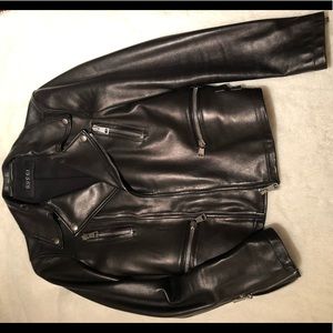 SOLD!!Gucci leather jacket with embellishment bird